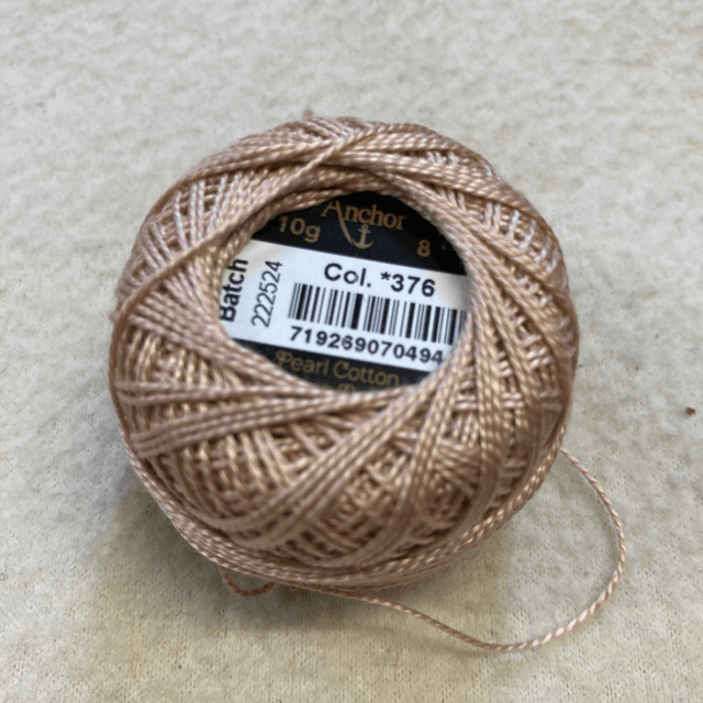 376  8 weight cotton perle Anchor