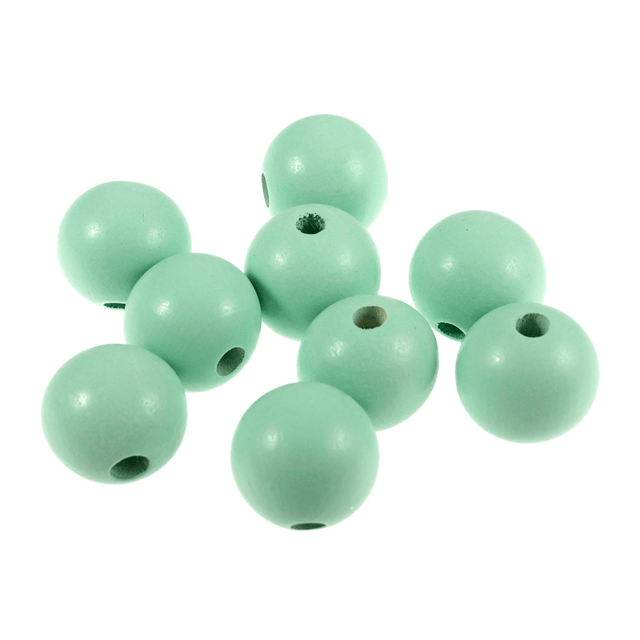 Coloured Wooden Beads 25mm