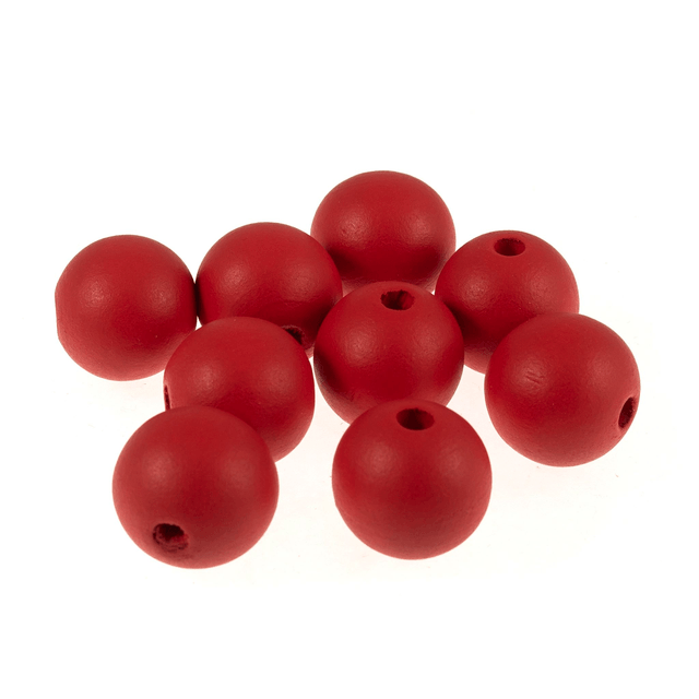 Coloured Wooden Beads 25mm