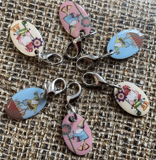 Stitch Marker Crochet -Crafting Gnomes set of 6 