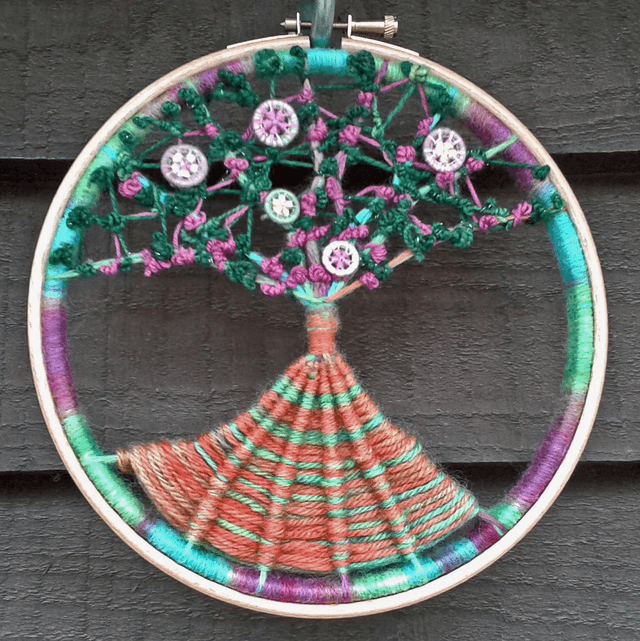 Hoop Art Dorset Button workshop