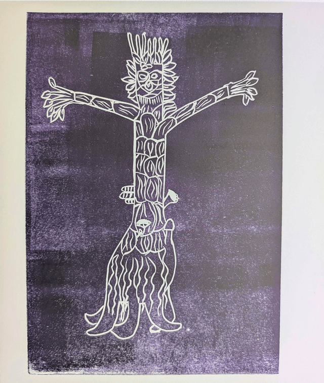Lino Print of Bert