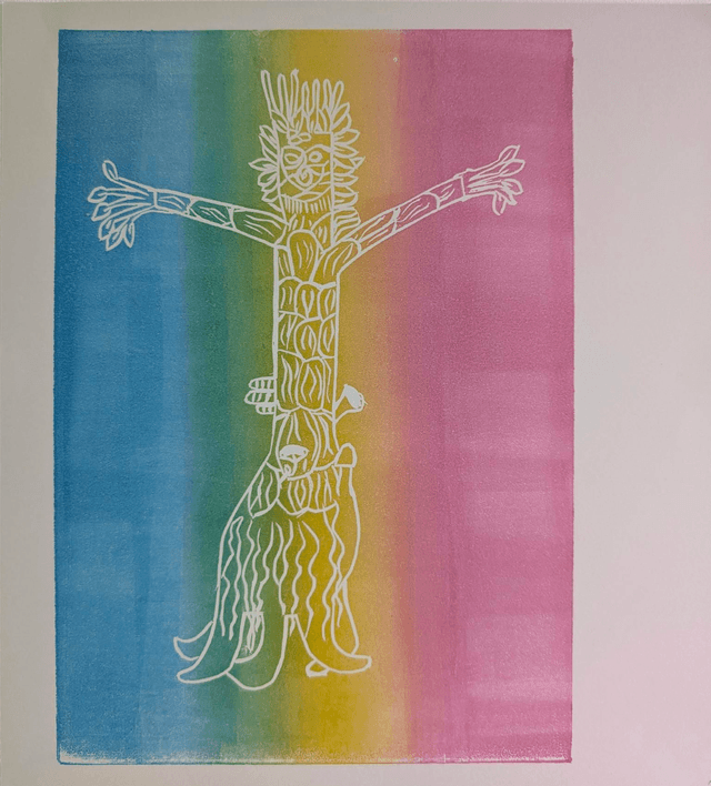 Lino Print of Bert
