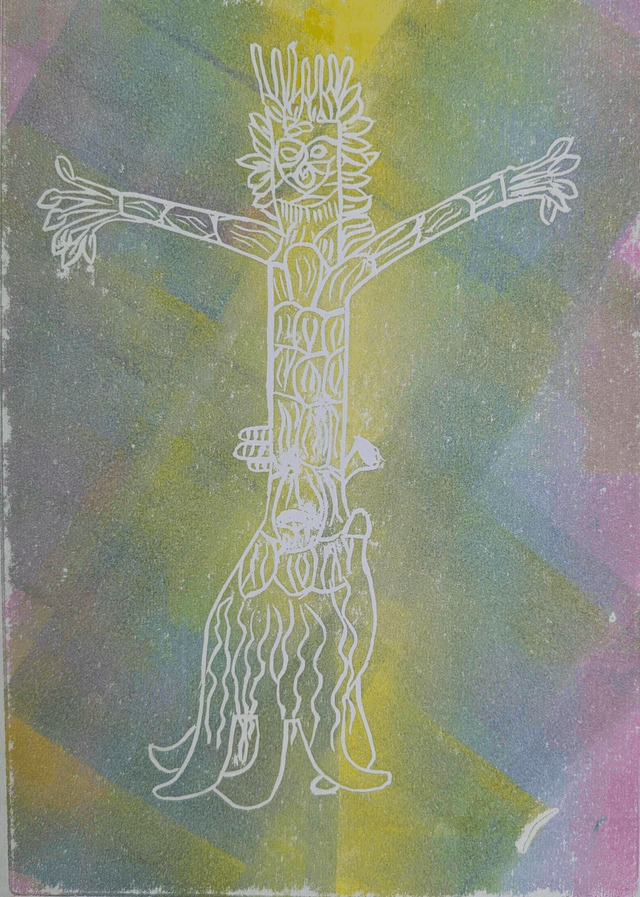 Lino Print of Bert