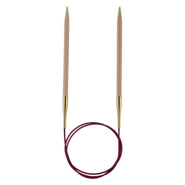 Basix Birch Fixed Circular Needles 80cm Cord