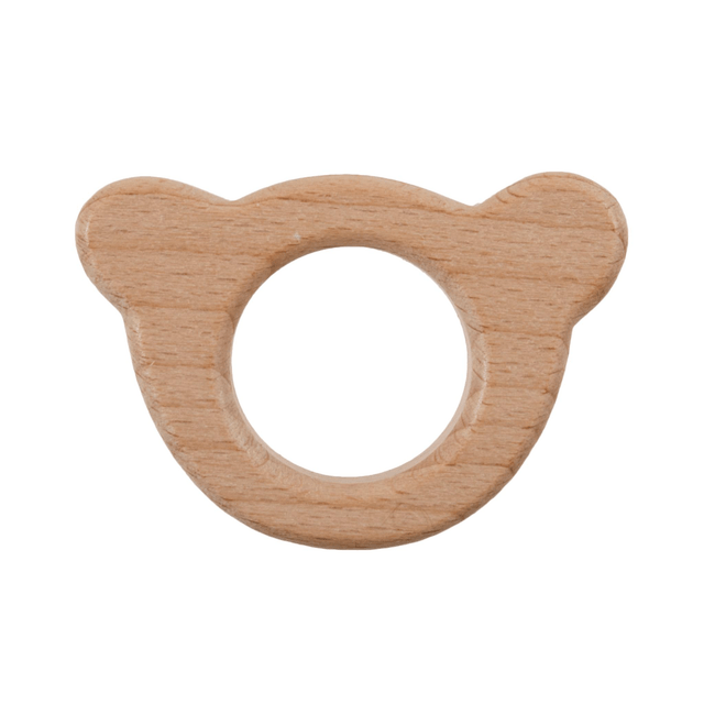 Wooden Craft Ring Teddy
