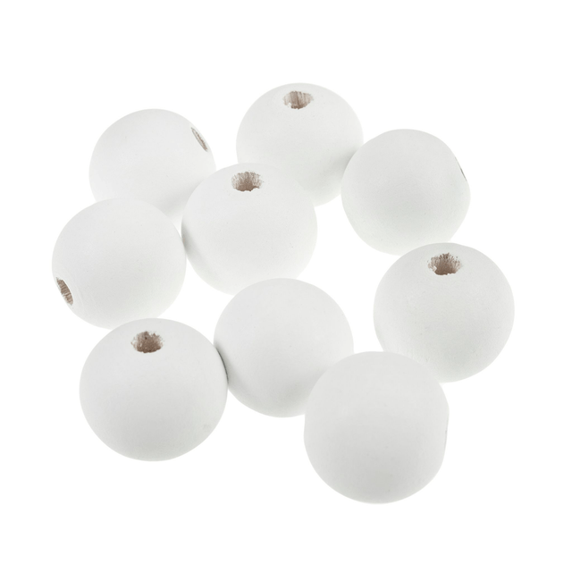 Coloured Wooden Beads 25mm