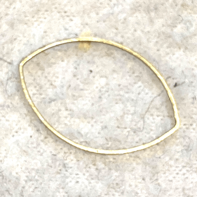 Almond Shaped Brass Rings