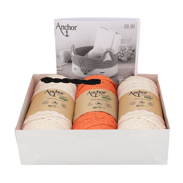 Crochet Kit Fox Basket
