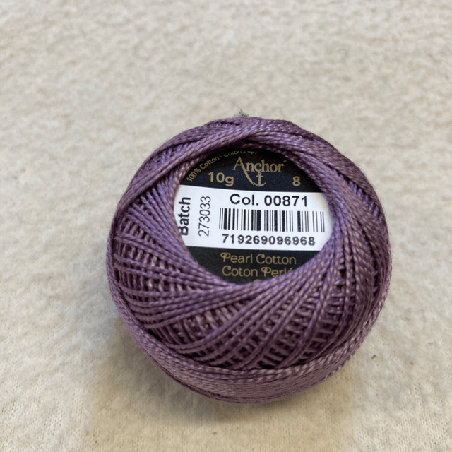 00871  8 weight cotton perle Anchor
