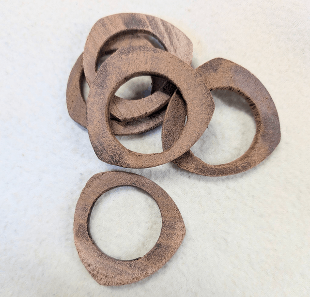 Hand Turned Mahogany Rings Limited Edition