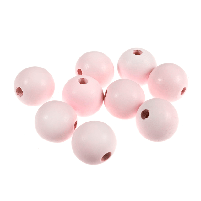 Coloured Wooden Beads 25mm
