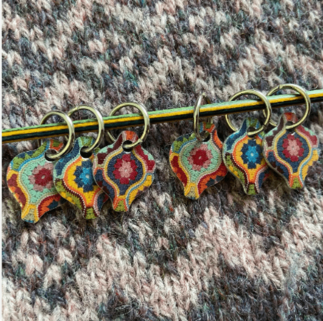 Stitch Marker Knitting - Mystical Lanterns set of six