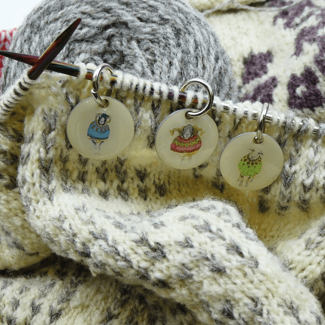 Stitch Marker Knitting - Sheep in Sweaters set of 6