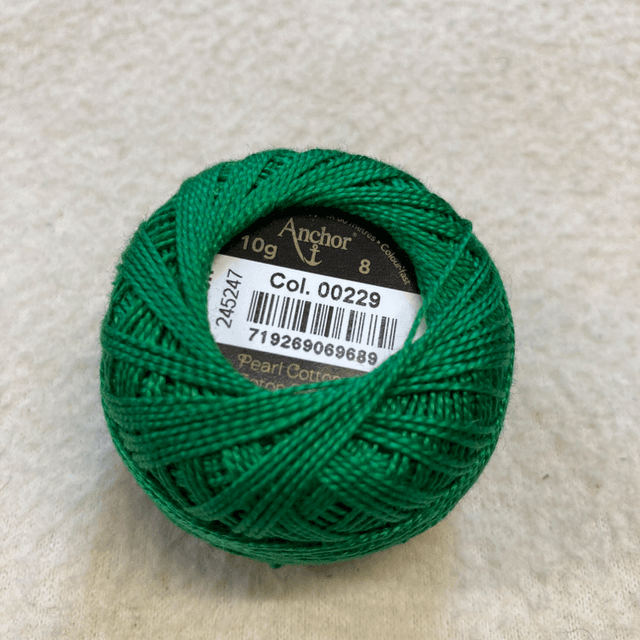 00229  8 weight cotton perle Anchor