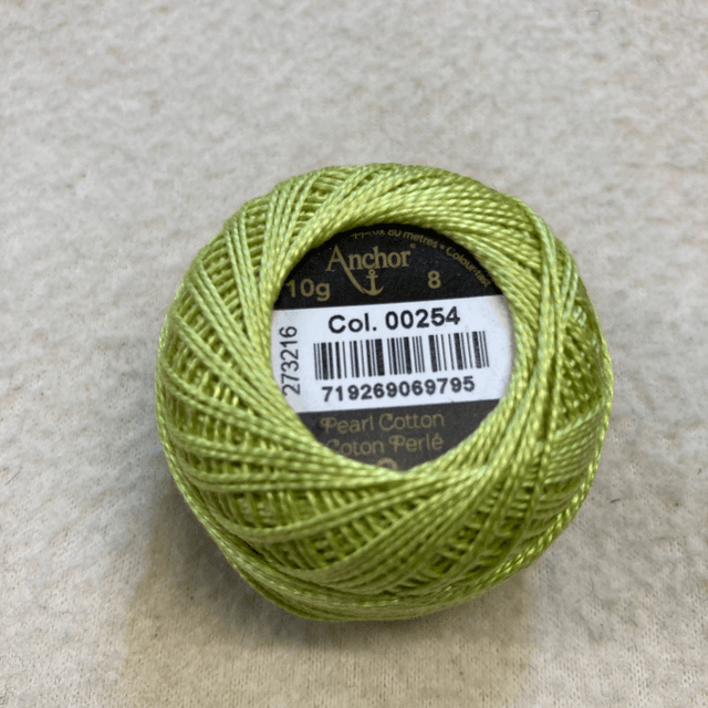 254  8 weight cotton perle Anchor