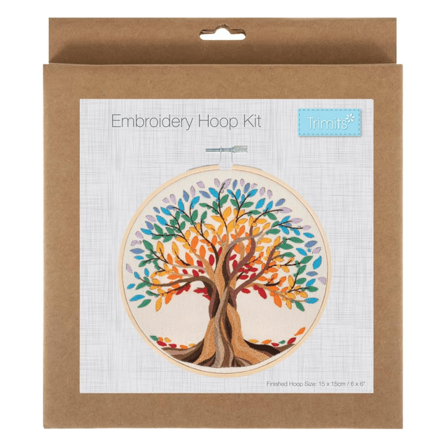 Tree of Life Embroidery Kit with Hoop