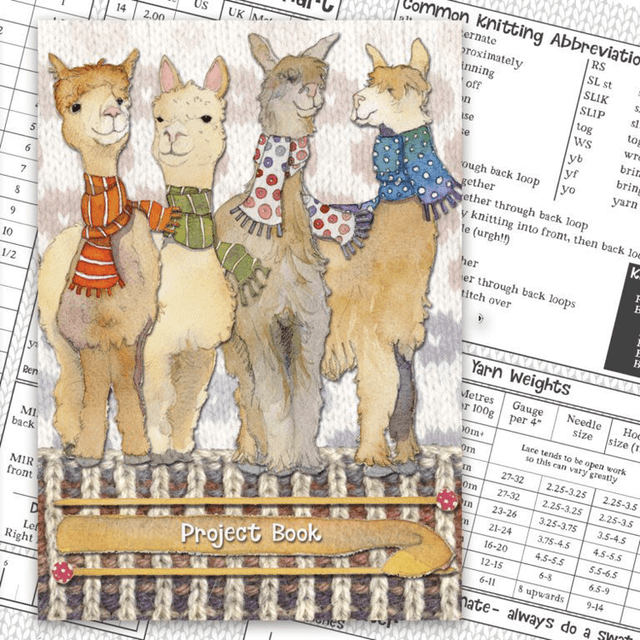 Knitting Jotter - Alpaca and Friends