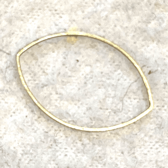 Almond Shaped Brass Rings