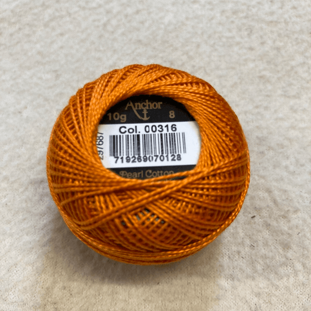 00316  8 weight cotton perle Anchor