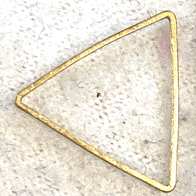 Triangle Shaped Brass Rings