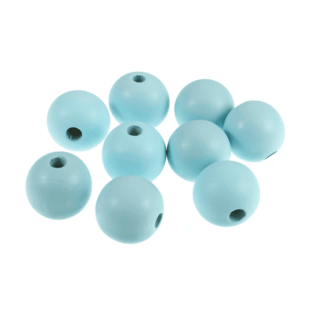 Coloured Wooden Beads 25mm