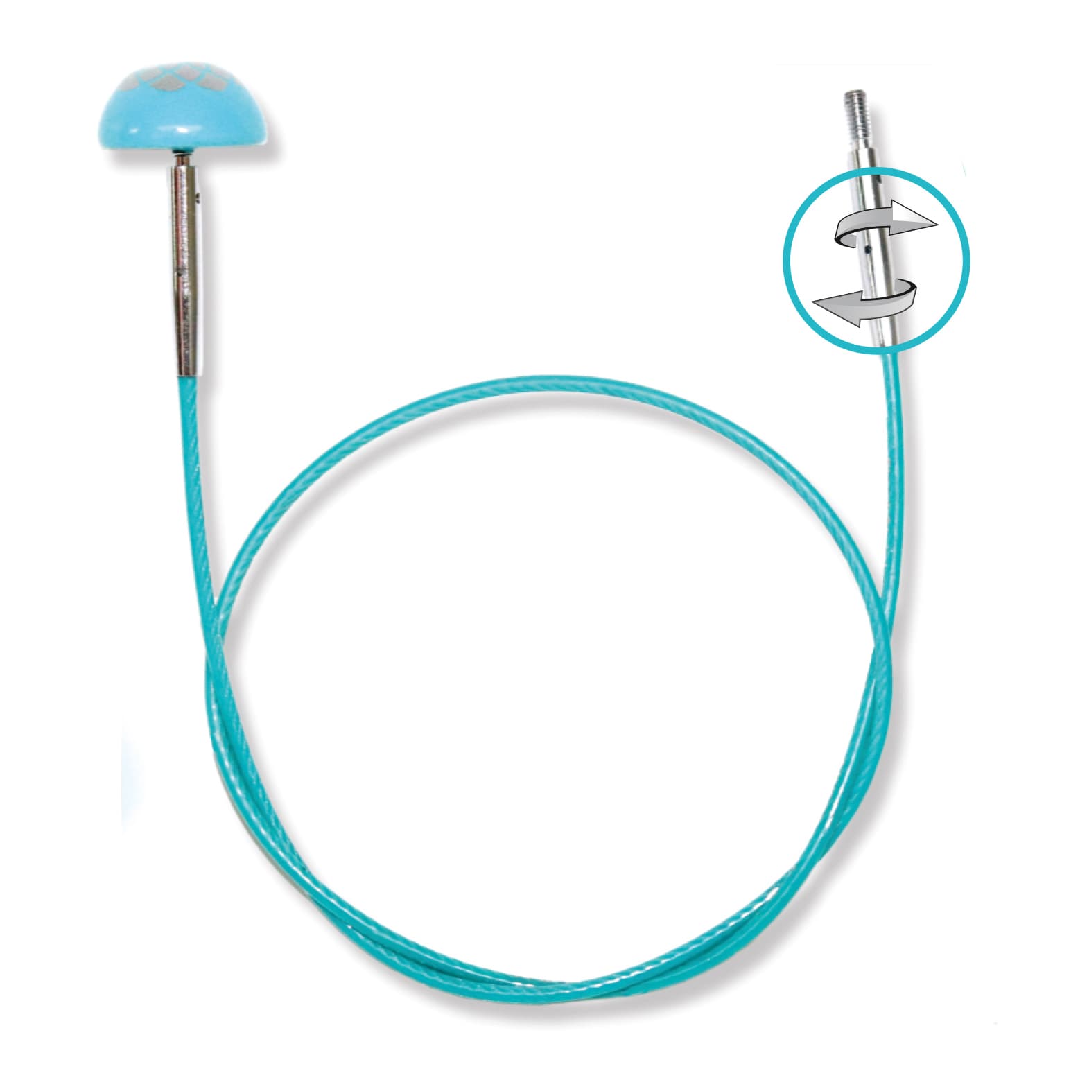Circular Needle Interchangeable Cords with swivel
